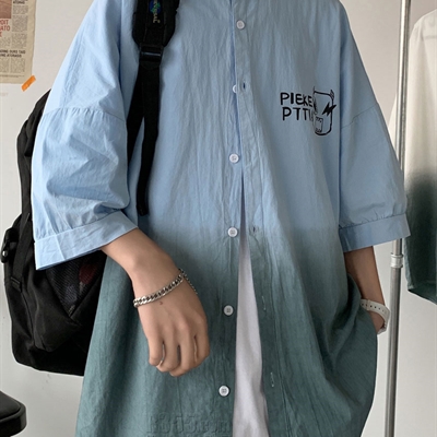 市场上装-衬衫-微潮衬衫