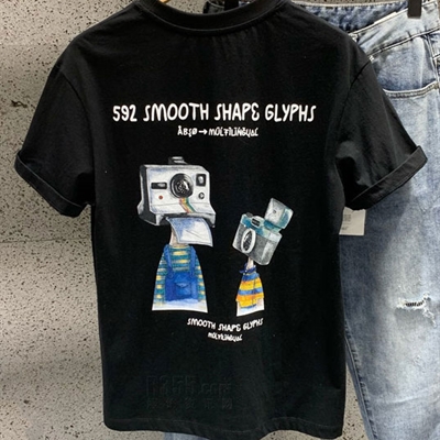 市场上装-T恤-休闲T恤【实拍】