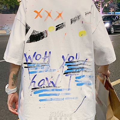 市场上装-T恤-微潮T恤