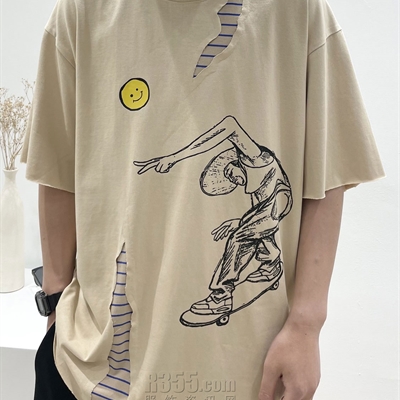 市场上装-T恤-微潮T恤