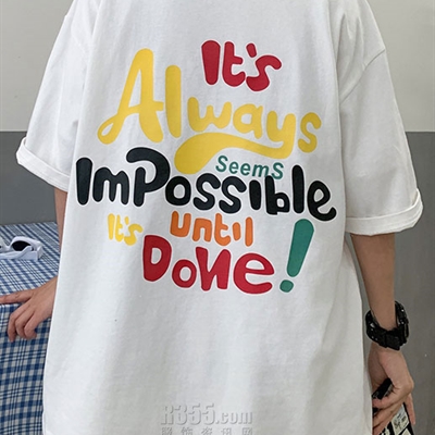 市场上装-T恤-微潮T恤