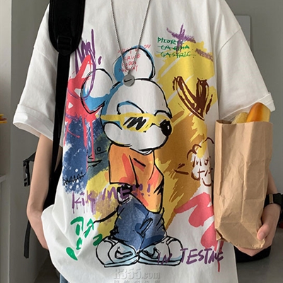 市场上装-T恤-微潮T恤