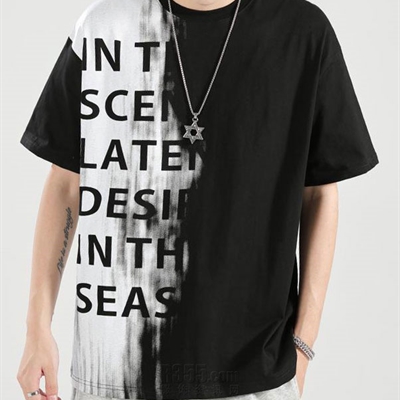 市场上装-T恤-微潮T恤