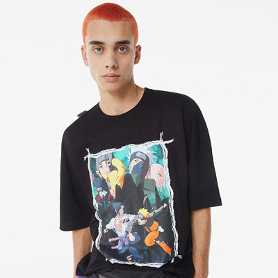 西班牙《火影忍者疾风传x Bershka》2021春夏潮流前卫男装