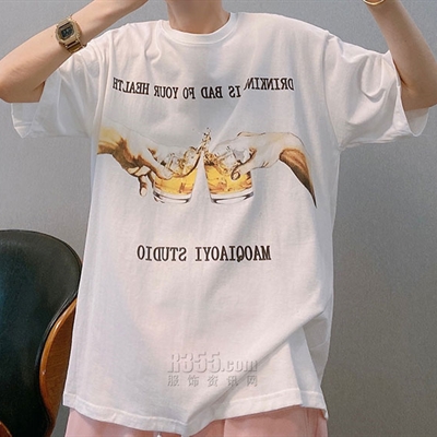 市场上装-T恤-微潮T恤