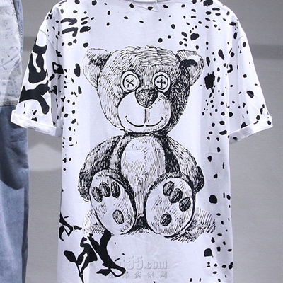 市场上装-T恤-微潮T恤【实拍】