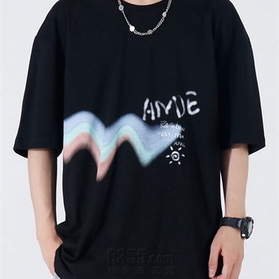 市场上装-T恤-微潮T恤