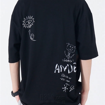 市场上装-T恤-微潮T恤