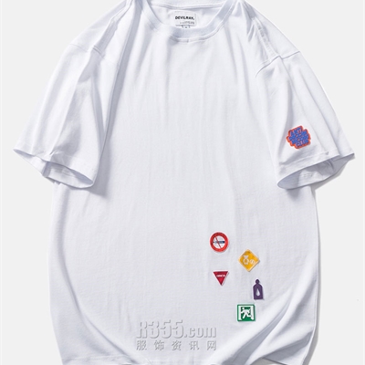 市场上装-T恤-微潮T恤