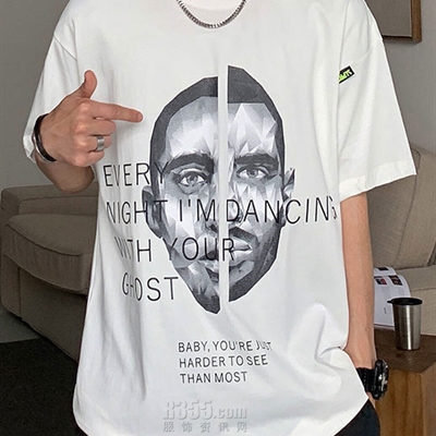 市场上装-T恤-微潮T恤