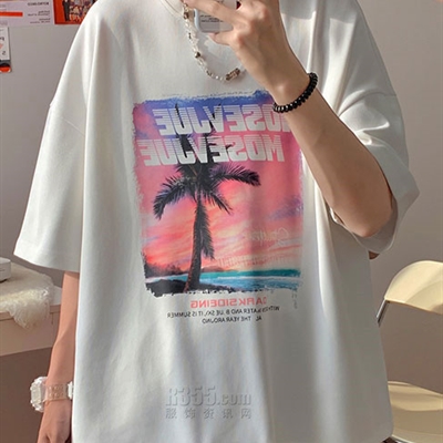 市场上装-T恤-微潮T恤