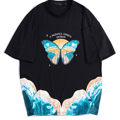 市场上装-T恤-微潮T恤