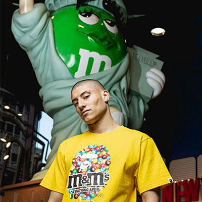 日本《BAPE? X M&M’S》2021春夏休闲时尚男装