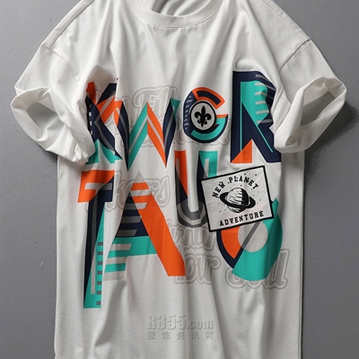 市场上装-T恤-微潮T恤