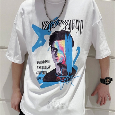 市场上装-T恤-微潮T恤