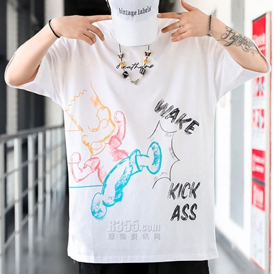 市场上装-T恤-微潮T恤