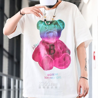 市场上装-T恤-微潮T恤