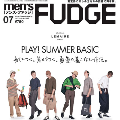 2021年07月刊《MENS FUDGE》休闲时尚男装杂志