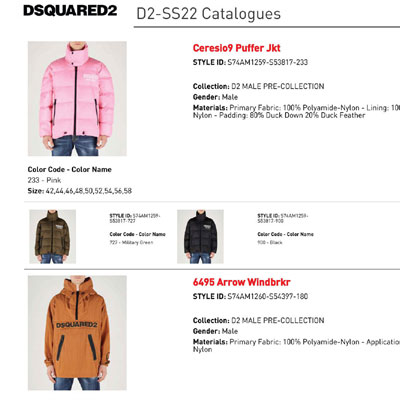 2022春夏_DSquared2_服装_欧洲大牌资料