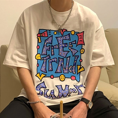 市场上装-T恤-微潮T恤