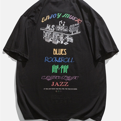 市场上装-T恤-微潮T恤