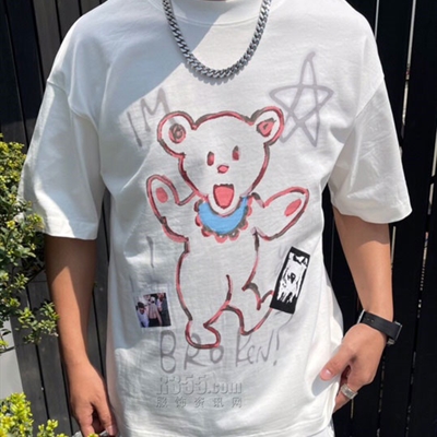 市场上装-T恤-微潮T恤