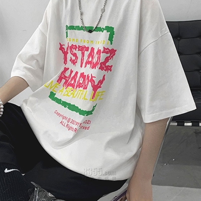 市场上装-T恤-微潮T恤