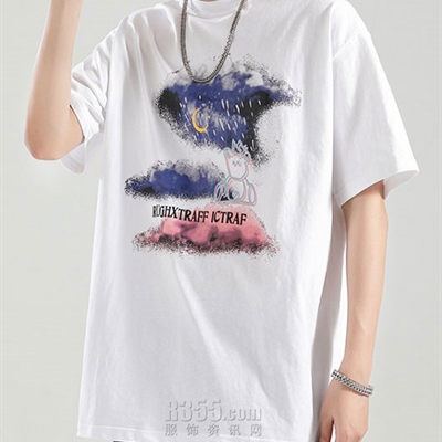 市场上装-T恤-微潮T恤