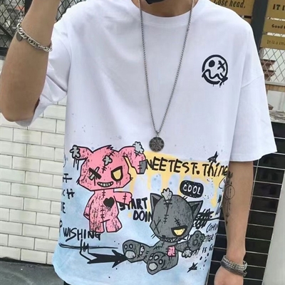 市场上装-T恤-微潮T恤