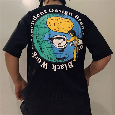 市场上装-T恤-微潮T恤