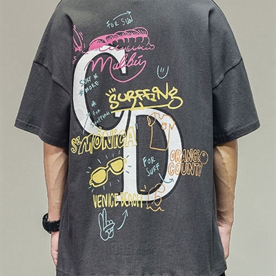 市场上装-T恤-微潮T恤