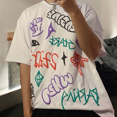 市场上装-T恤-微潮T恤