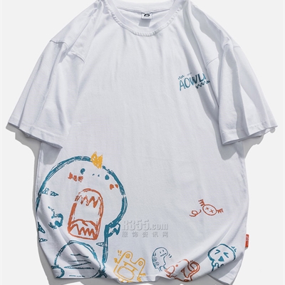 市场上装-T恤-微潮T恤