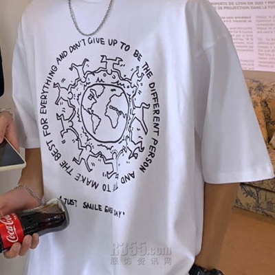 市场上装-T恤-微潮T恤