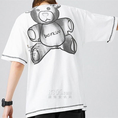 市场上装-T恤-微潮T恤