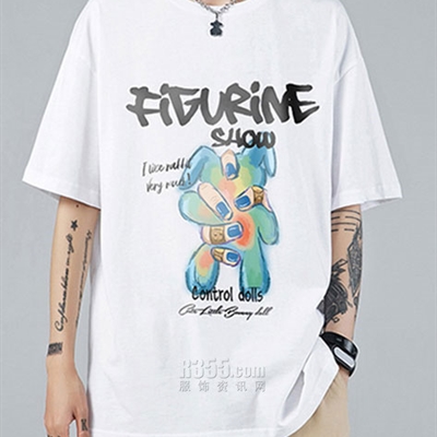 市场上装-T恤-微潮T恤