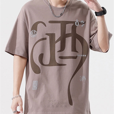 市场上装-T恤-微潮T恤