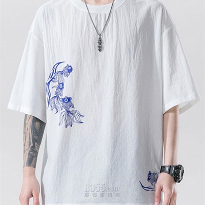 市场上装-T恤-微潮T恤