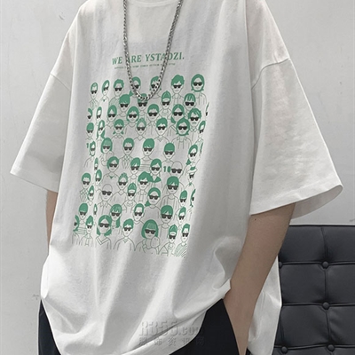 市场上装-T恤-微潮T恤