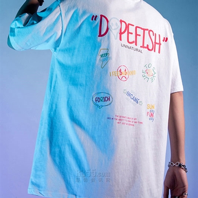 市场上装-T恤-微潮T恤