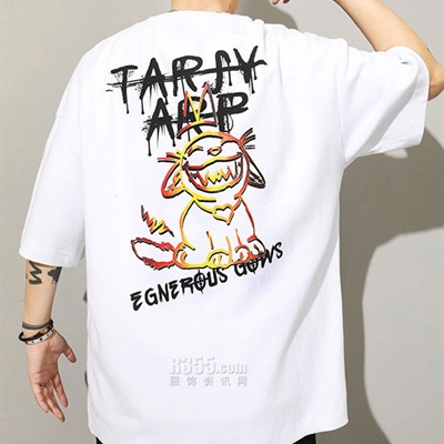 市场上装-T恤-微潮T恤