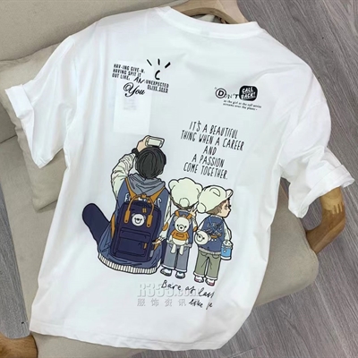 市场上装-T恤-休闲T恤【实拍】