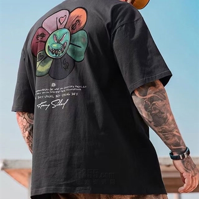 市场上装-T恤-微潮T恤