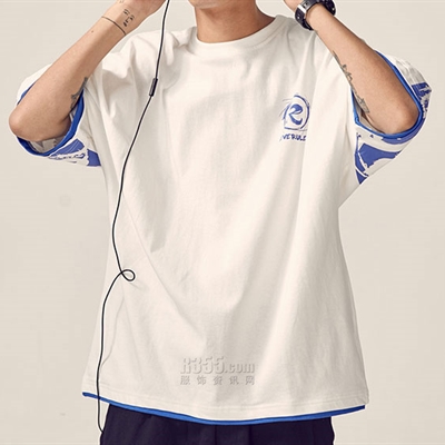 市场上装-T恤-微潮T恤