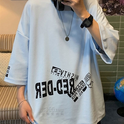 市场上装-T恤-微潮T恤