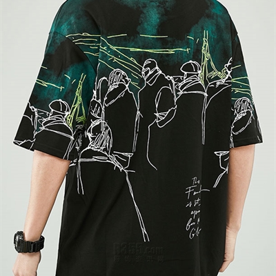 市场上装-T恤-微潮T恤