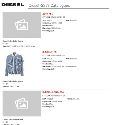 2022春夏_Diesel_服装_欧洲大牌资料