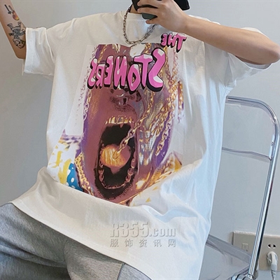 市场上装-T恤-微潮T恤