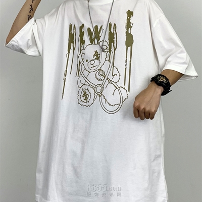 市场上装-T恤-微潮T恤