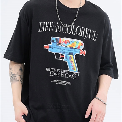 市场上装-T恤-微潮T恤